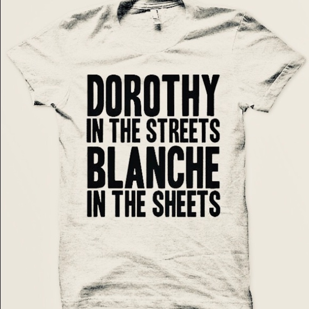 Golden girls Blanche in the sheets tee